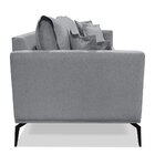 Sofá Living 2 Lugares 1 80m Sirius Linho Pés Metálicos - Pall