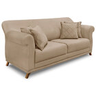 Sofá Living 2 Lugares 1 80m Vênus Suede Pés Castanho - Pallaz