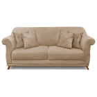 Sofá Living 2 Lugares 1 80m Vênus Suede Pés Castanho - Pallaz