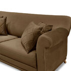 Sofá Living 2 Lugares 1 80m Vênus Suede Pés Castanho - Pallaz