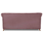 Sofá Living 2 Lugares 1 80m Vênus Veludo Lilás Pés Castanho -