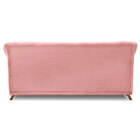 Sofá Living 2 Lugares 1 80m Vênus Veludo Pés Castanho - Palla