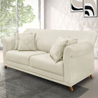 Sofá Living 2 Lugares 1 80m Vênus Veludo Pés Castanho - Palla