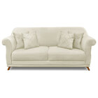 Sofá Living 2 Lugares 1 80m Vênus Veludo Pés Castanho - Palla