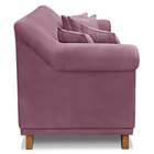 Sofá Living 2 Lugares 1 80m Vênus Veludo Uva Pés Castanho - P