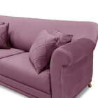 Sofá Living 2 Lugares 1 80m Vênus Veludo Uva Pés Castanho - P