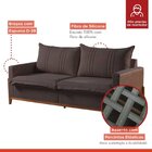 Sofá Living 2 Lugares 200cm Em Veludo Noruega Veludo  Veludo