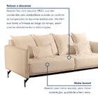 Sofá Living 2 Lugares 220cm Com Base De Ferro Tecido Boulé Ac