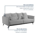 Sofá Living 2 Lugares 220cm Com Base De Ferro Tecido Boulé Ac