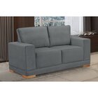 Sofá Living 2 Lugares Em Veludo Filadélfia Yescasa Grafite