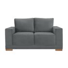 Sofá Living 2 Lugares Em Veludo Filadélfia Yescasa Grafite