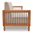 Sofá Living 2 Lugares Marilia 1 60m Linho Areia Base Em Madei