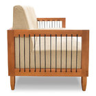 Sofá Living 2 Lugares Marilia 1 60m Linho Dourado Base Em Mad