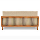 Sofá Living 2 Lugares Marilia 1 60m Linho Dourado Base Em Mad