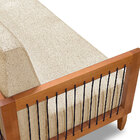 Sofá Living 2 Lugares Marilia 1 60m Linho Dourado Base Em Mad