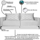 Sofa Living 2 Lugares Nori 160cm Veludo Deluxe Ezz