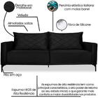 Sofa Living 2 Lugares Nori 160cm Veludo Deluxe Ezz