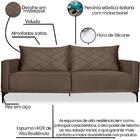 Sofa Living 2 Lugares Nori 180cm Veludo Deluxe Ezz