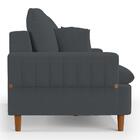 Sofá Living 3 Lugares 180cm Com Almofadas Veras D05 Bouclê Gr