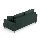 Sofá Living 3 Lugares 180cm Com Almofadas Veras D05 Linho Ver