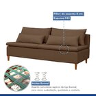 Sofá Living 3 Lugares 180cm Maya Celflex Castor