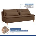 Sofá Living 3 Lugares 180cm Maya Celflex Castor