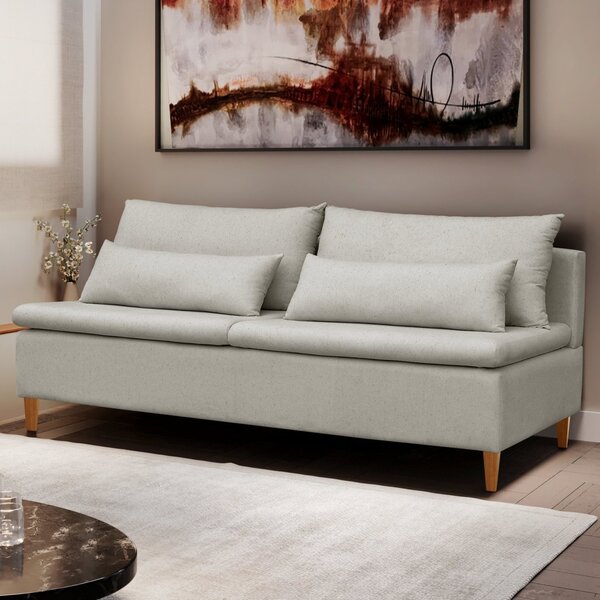 Sofá Living 3 Lugares 180cm Maya Celflex Gelo