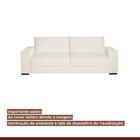 Sofá Living 3 Lugares 200cm Valence Espresso Móveis Cru