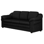 Sofá Living 3 Lugares 207cm Áurea Courino Preto - Sallar Home