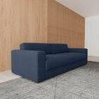 Sofá Living 3 Lugares 210 Living Contemporâneo Mescla Azul Je