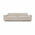 Sofá Living 3 Lugares 210 Living Contemporâneo Mescla Bege E