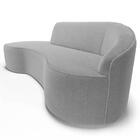 Sofá Living 3 Lugares 210cm Braço Direito Mozart D06 Boucle C