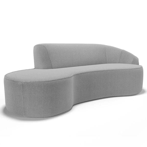 Sofá Living 3 Lugares 210cm Braço Direito Mozart D06 Boucle C