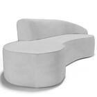 Sofá Living 3 Lugares 210cm Braço Direito Mozart D06 Linho Ci