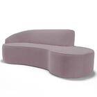 Sofá Living 3 Lugares 210cm Braço Esquerdo Mozart D06 Veludo