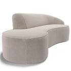 Sofá Living 3 Lugares 230cm Braço Direito Mozart D06 Boucle B