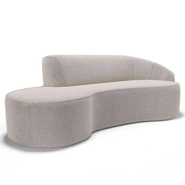 Sofá Living 3 Lugares 230cm Braço Direito Mozart D06 Boucle B