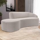 Sofá Living 3 Lugares 230cm Braço Direito Mozart D06 Boucle B