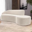 Sofá Living 3 Lugares 230cm Braço Esquerdo Mozart D06 Veludo