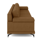 Sofá Living 3 Lugares 235cm Agostino Pés Design Em Ferro Cour