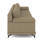 Sofá Living 3 Lugares 235cm Agostino Pés Design Em Ferro Cour