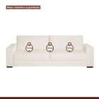 Sofá Living 3 Lugares 240cm Valence Espresso Móveis Cru