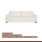 Sofá Living 3 Lugares 240cm Valence Espresso Móveis Cru