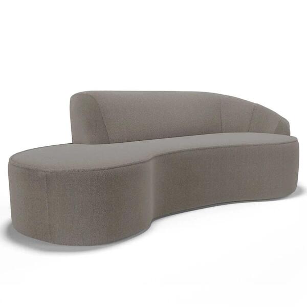 Sofá Living 3 Lugares 260cm Braço Direito Mozart D06 Boucle B