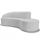 Sofá Living 3 Lugares 260cm Braço Esquerdo Mozart D06 Linho C