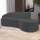 Sofá Living 3 Lugares 260cm Braço Esquerdo Mozart D06 Veludo