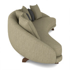 Sofá Living 3 Lugares 265cm Pés Madeira Morales Com Almofadas