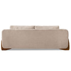 Sofá Living 3 Lugares 2 00m Lottus Linho Pés Castanho - Palla