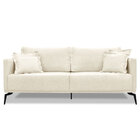 Sofá Living 3 Lugares 2 00m Sirius Linho Pés Metálicos - Pall