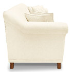 Sofá Living 3 Lugares 2 00m Vênus Linho Pés Castanho - Pallaz